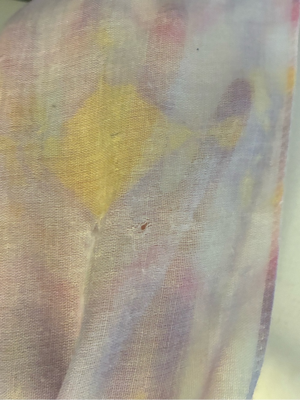 Do Everything in Love Pastel Yellow TieDye Ombré Open Front Cape Kimono One Size - Picture 7 of 7